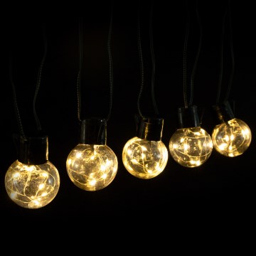 Aigostar - LED vonkajší dekoračný reťaz so 160 LED, 10 m, IP44, teplá biela