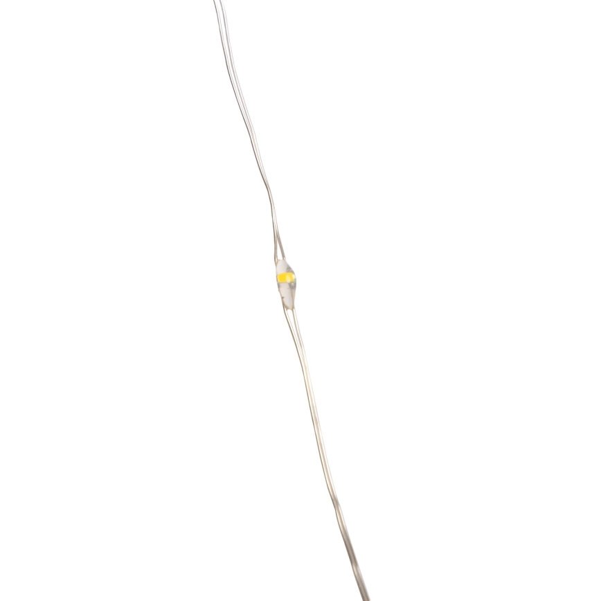 Aigostar - LED vonkajší reťaz 100×LED, 8 funkcií, 3×AA, 10,3 m, IP44, teplá biela