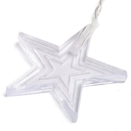 Aigostar - LED vonkajší svetelný reťazec 168xLED/8 funkcií 3x1,5m IP44 teplá biela hviezdy