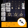 Aigostar - LED vonkajší svetelný reťazec 120xLED/8 funkcií 3x0,6 m IP44 teplá biela + diaľkové ovládanie