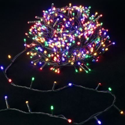 Aigostar - LED vonkajšia reťaz 400xLED/8 režimov, napájanie 4xAA, 20,3 m, IP44, viacfarebné