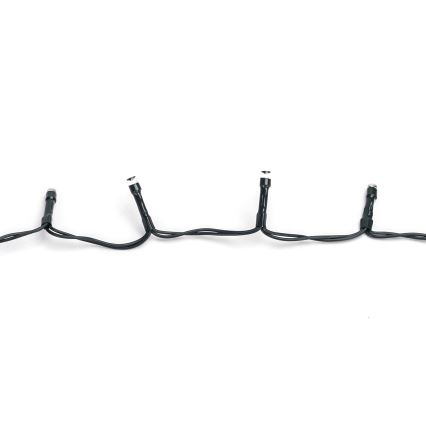 Aigostar - LED vonkajší vianočný reťaz 100xLED/8 funkcií 3xAA 5,3 m IP44 studená biela