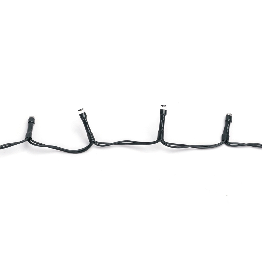 Aigostar - LED vonkajší vianočný reťaz 100xLED/8 funkcií 3xAA 5,3 m IP44 studená biela