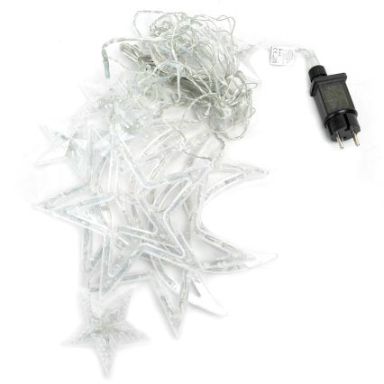 Aigostar - LED vonkajší vianočný reťaz 120xLED/6W/230V/8 funkcií 3x0,6m IP44 studená biela + diaľkové ovládanie