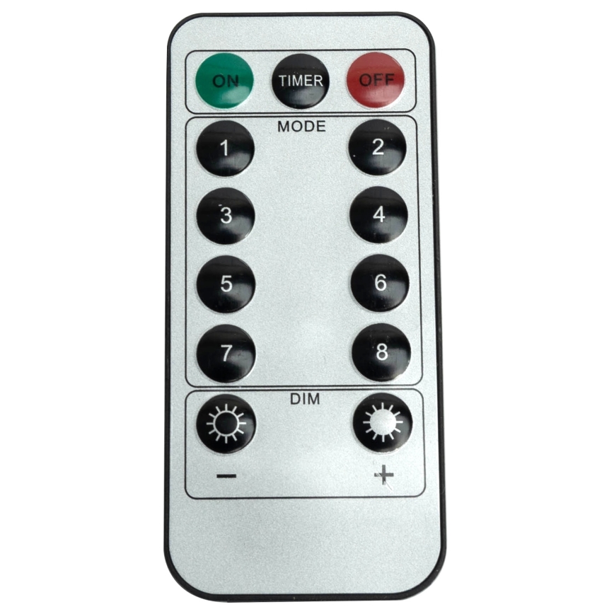 Aigostar - LED vonkajší vianočný reťaz 120xLED/6W/230V/8 funkcií 3x0,6m IP44 studená biela + diaľkové ovládanie