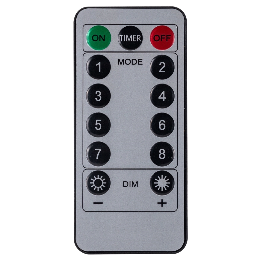 Aigostar - LED vonkajšia vianočná reťaz 120xLED/8 funkcií 3x0,6 m IP44 teplá biela + diaľkové ovládanie