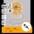 Aigostar - LED Vonkajší vianočný reťaz 200xLED/8 funkcií 13m IP44 teplá biela