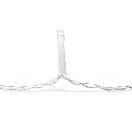 Aigostar - LED Vonkajší vianočný reťazec 300xLED/8 funkcií 15x0,4 m IP44 studená biela