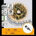 Aigostar - LED Vonkajší vianočný reťaz 400xLED/8 funkcií 13m IP44 teplá biela