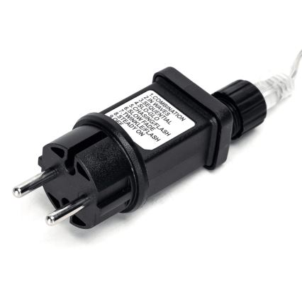 Aigostar - LED Vonkajší vianočný reťazec 100xLED/8 funkcií 13m IP44 studená biela