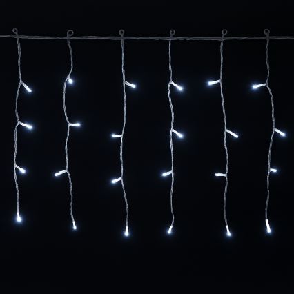 Aigostar - LED vonkajší vianočný reťazec 100xLED/8 funkcií 5x0,4m IP44 studená biela