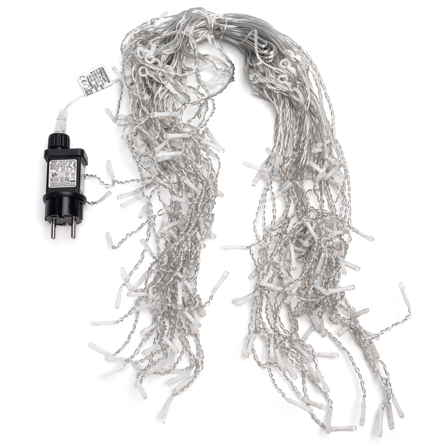 Aigostar - Vonkajší LED reťaz 200xLED/8 funkcií 10x0,4m IP44 teplá biela