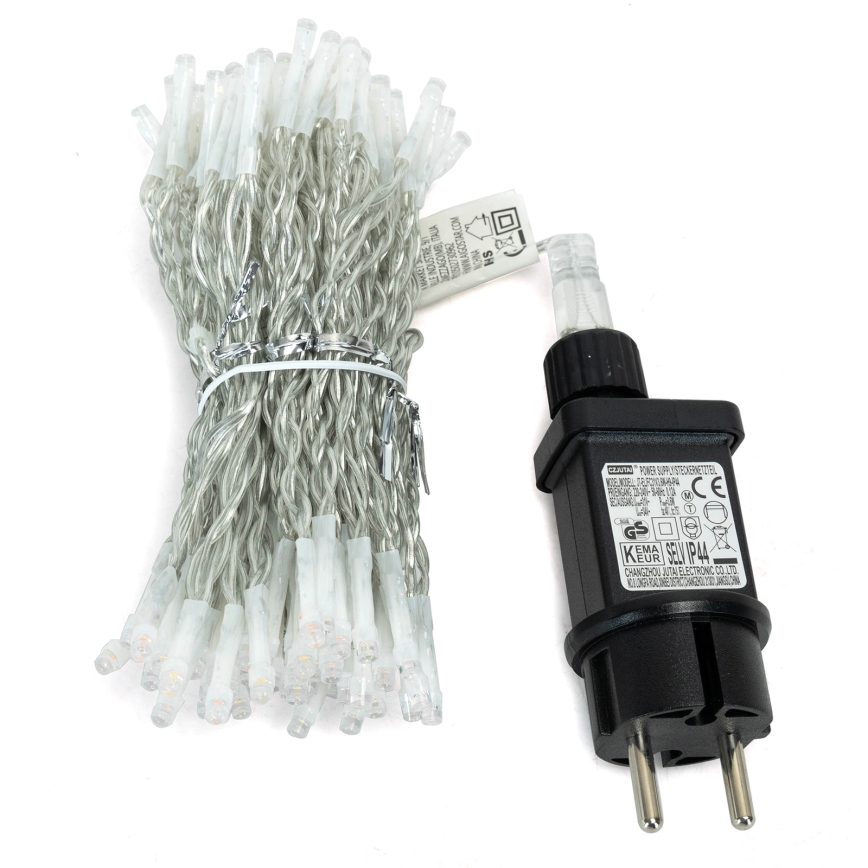 Aigostar - LED vonkajšia vianočná reťaz 300xLED/8 funkcií 3x1m IP44 teplá biela + diaľkové ovládanie