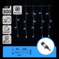 Aigostar - LED vonkajší vianočný reťazec 300xLED/8 funkcií 15x0,4 m IP44 studená biela