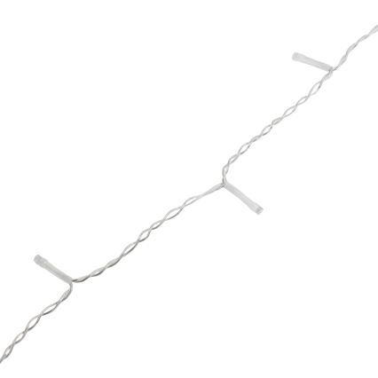 Aigostar - vonkajší LED vianočný reťaz 300xLED/8 funkcií 3xAA 18x0,6 m IP44 teplá biela