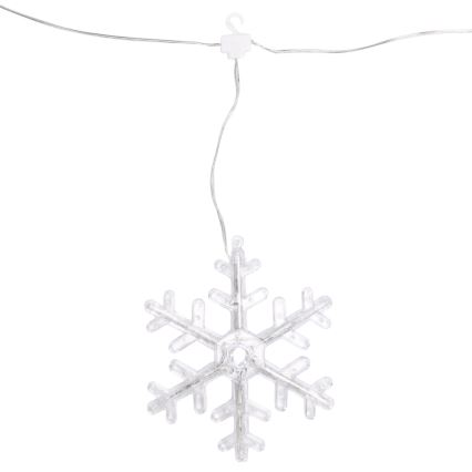 Aigostar - LED vonkajšia vianočná reťaz 84xLED/8 funkcií 1,2x1m IP44 studená biela vločky