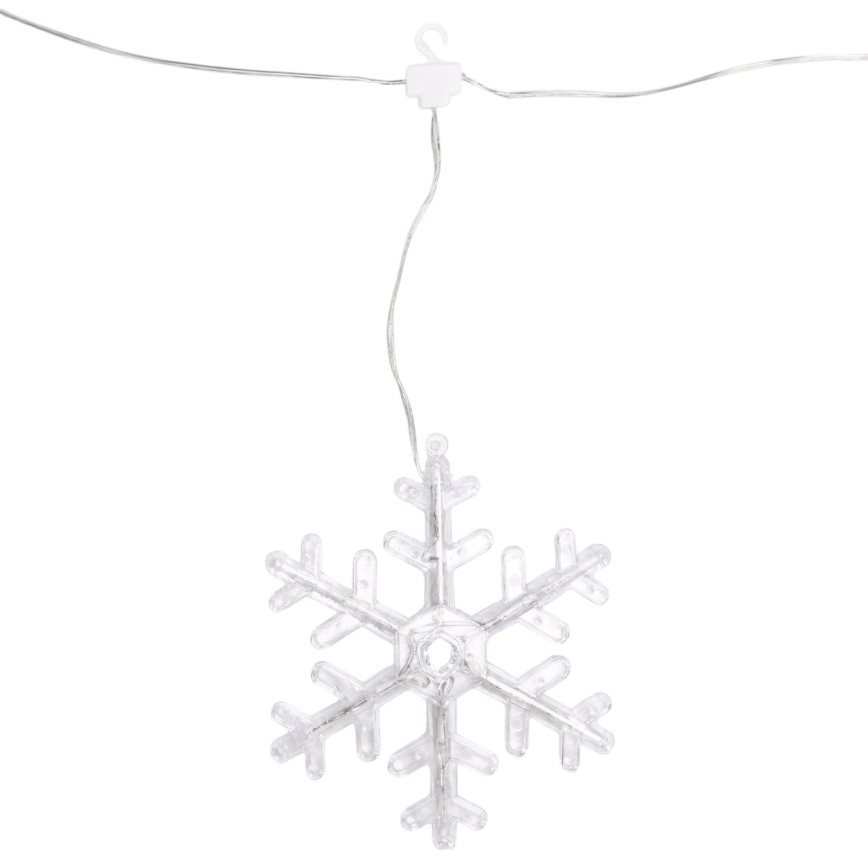 Aigostar - vonkajší LED vianočný reťazec 84xLED/8 funkcií 1,2x1m IP44 studená biela, snehové vločky