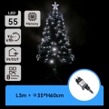Aigostar - LED vonkajší vianočný stromček LED/3,6W/230V 60 cm IP44 studená biela