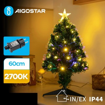 Aigostar - LED Vonkajší vianočný stromček LED/3,6W/230V 60 cm IP44 teplá biela