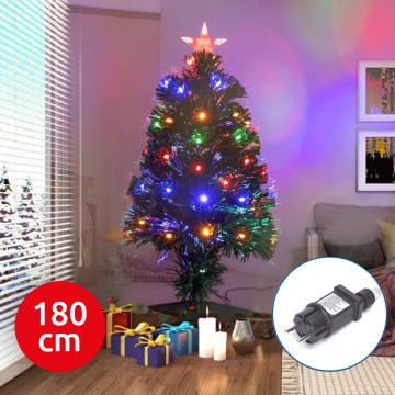 Aigostar - LED Vonkajší vianočný stromček LED/6W/230V 180 cm IP44 multicolor