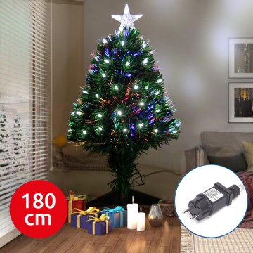 Aigostar - LED Vonkajší vianočný stromček LED/6W/230V 180 cm IP44 studená biela