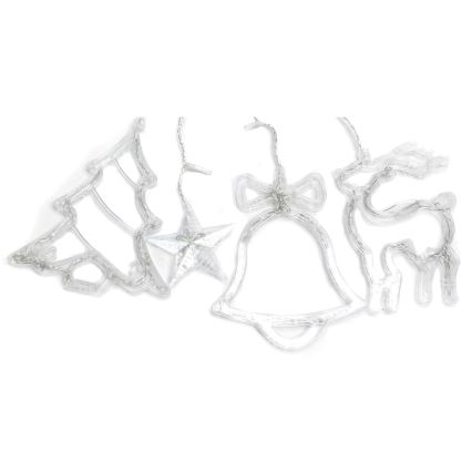 Aigostar - LED Vonkajší vianočný reťaz 120xLED/8 funkcií 3x0,6m IP44 studená biela + diaľkové ovládanie