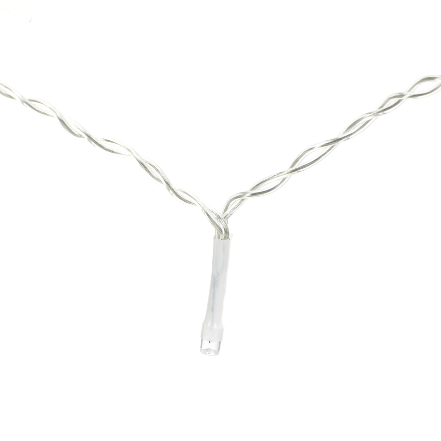 Aigostar - LED Vonkajší  reťaz 120xLED/8 funkcií 3x0,7m IP44 studená biela + diaľkové ovládanie