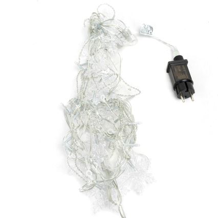 Aigostar - LED Vonkajší  reťaz 120xLED/8 funkcií 3x0,7m IP44 studená biela + diaľkové ovládanie