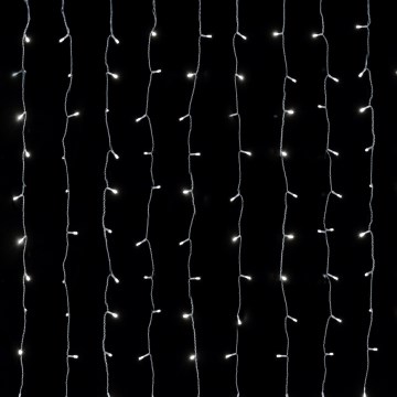 Aigostar - LED vonkajší vianočný svetelný reťazec 234xLED 1,2x1,8m IP44 studená biela