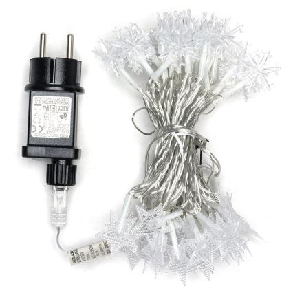 Aigostar - LED vonkajší vianočný svetelný reťazec 50 LED / 8 funkcií 8 m IP44 teplá biela