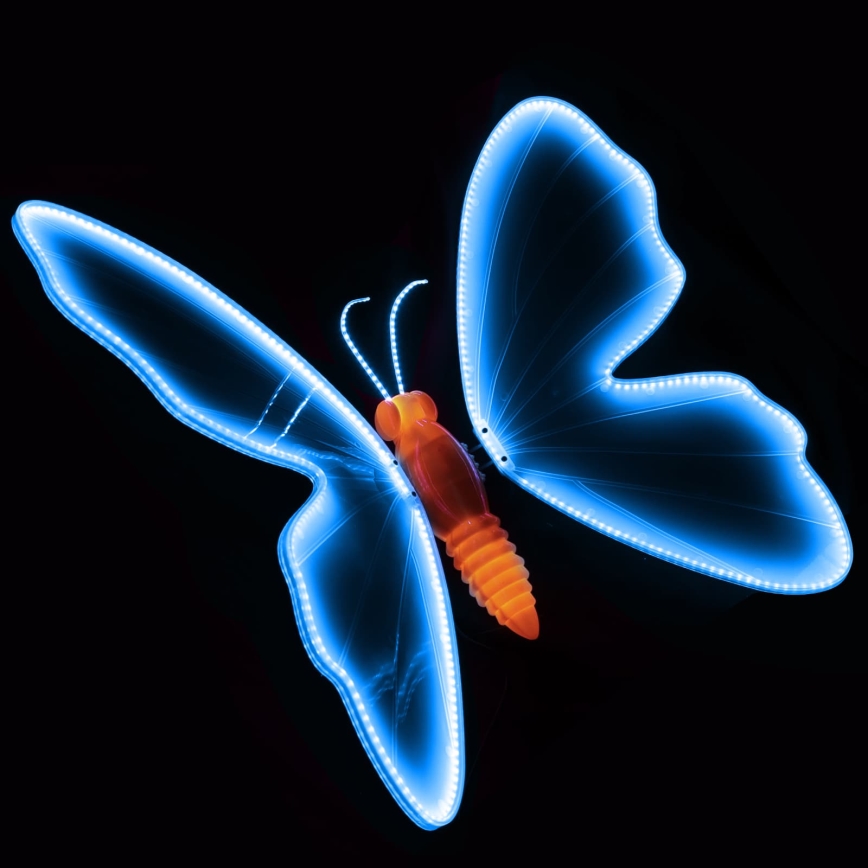Aigostar - LED Vonkajšia dekorácia 468xLED 75 cm IP44 motýľ/modrá