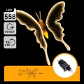 Aigostar - LED vonkajšia dekorácia 558xLED 90 cm IP44 motýľ/teplá biela
