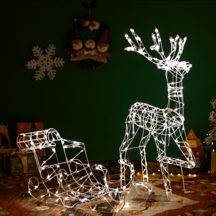 Aigostar - LED Vonkajšia dekorácia LED/3,6W/31/230V 2700K 90/45cm IP44 sob so sánkami