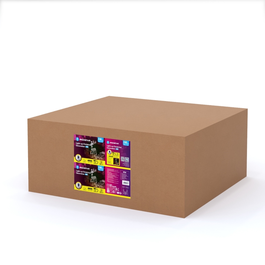 Aigostar - LED Vonkajšia dekorácia LED/3,6W/31/230V 2700K 90/45cm IP44 sob so sánkami