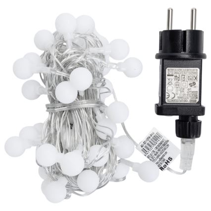 Aigostar - LED vonkajší dekoratívny reťazec 50× LED / 8 funkcií, 5 m, IP44, teplá biela