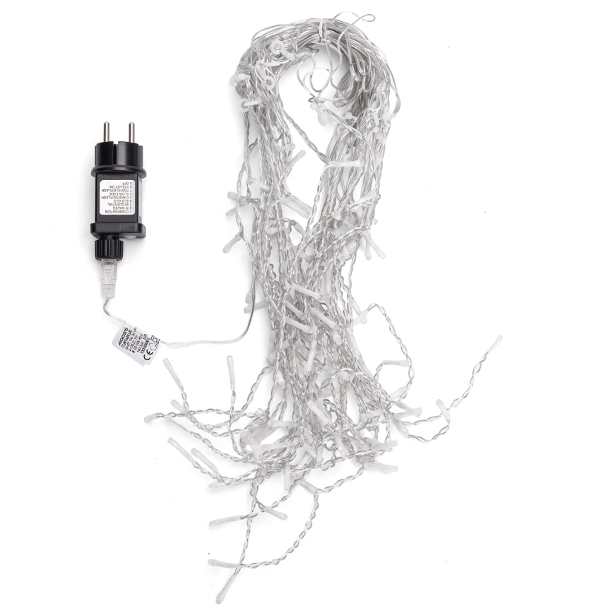 Aigostar - LED vonkajšia reťaz 100xLED/8 režimov 5x0,4m IP44 teplá biela