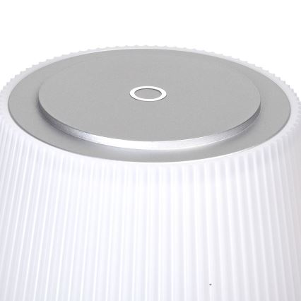 Aigostar - LED Vonkajšia stmievateľná nabíjacia stolná lampa LED/4W/5V 3600mAh biela/matný chróm IP54