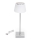 Aigostar - LED Vonkajšia stmievateľná nabíjacia stolná lampa LED/4W/5V 3600mAh biela/matný chróm IP54
