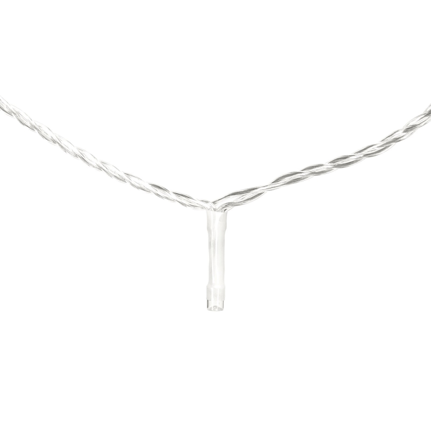 Aigostar - LED vonkajšia svetelná reťaz 50xLED/8 funkcií 8m IP44 studená biela