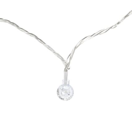 Aigostar - LED Vonkajšia svetelná reťaz 50xLED/8 funkcií 8m IP44 studená biela