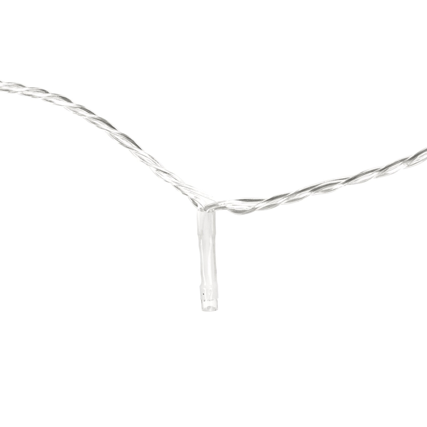 Aigostar - LED vonkajšia svetelná reťaz 50×LED / 8 funkcií, 8 m, IP44, teplá biela