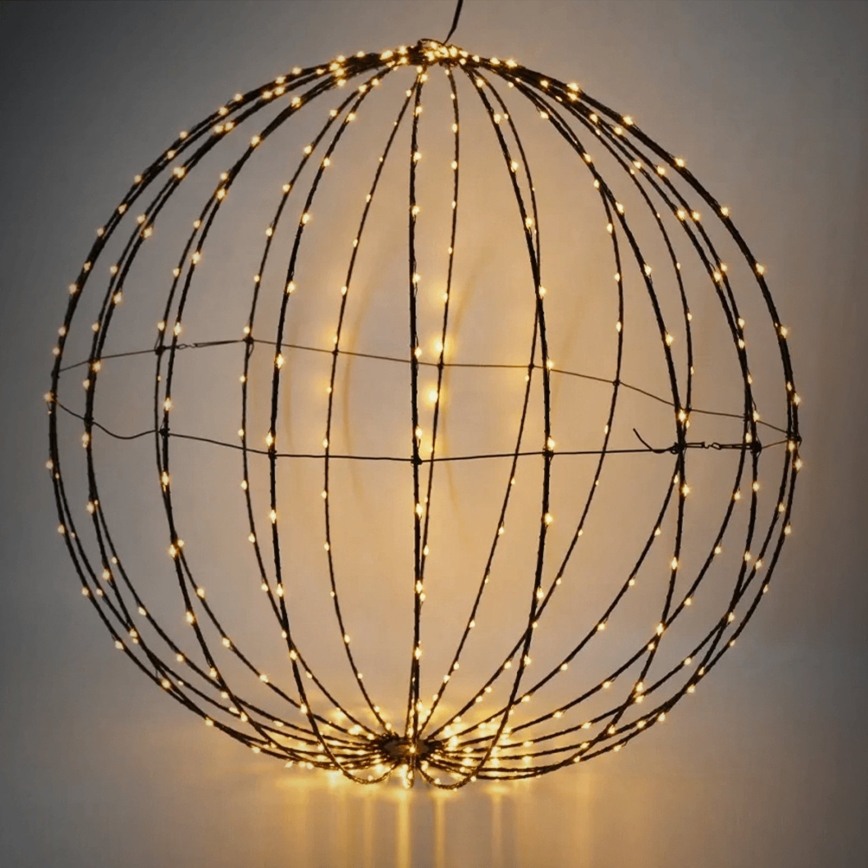 Aigostar - LED Vonkajšia vianočná dekorácia 177xLED/3,6W/230V 60 cm IP44 teplá biela