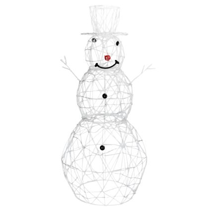 Aigostar - LED vonkajšia vianočná dekorácia 3,6 W/31/230 V 6500 K 120 cm IP44 snehuliak