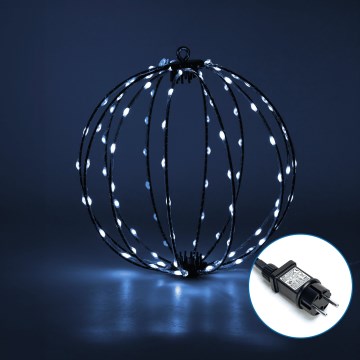 Aigostar - LED Vonkajšia vianočná dekorácia 3,6W/230V guľa 30cm IP44 studená biela