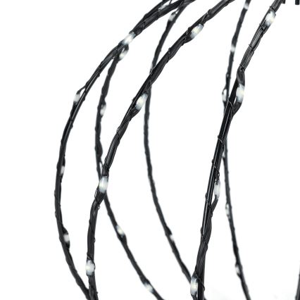 Aigostar - LED Vonkajšia vianočná dekorácia 3,6W/230V guľa 30cm IP44 studená biela