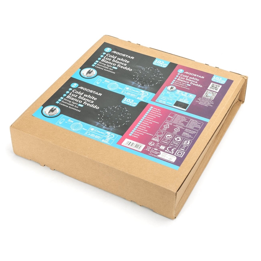 Aigostar - LED Vonkajšia vianočná dekorácia 3,6W/230V guľa 30cm IP44 studená biela