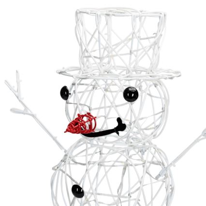 Aigostar - LED Vonkajšia vianočná dekorácia 3,6W/31/230V 2700K 120 cm IP44 snehuliak