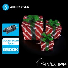 Aigostar- LED Vonkajšia vianočná dekorácia 3,6W/31/230V 6500K 20/25/30cm IP44 darčeky