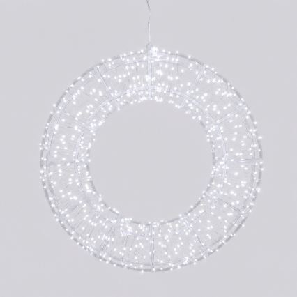 Aigostar - LED vonkajšia vianočná dekorácia 540xLED/6W/230V IP44, studená biela, kruh 45 cm