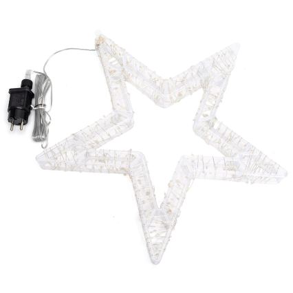 Aigostar - LED vonkajšia vianočná dekorácia 540xLED/6W/230V IP44 teplá biela 45cm hviezda
